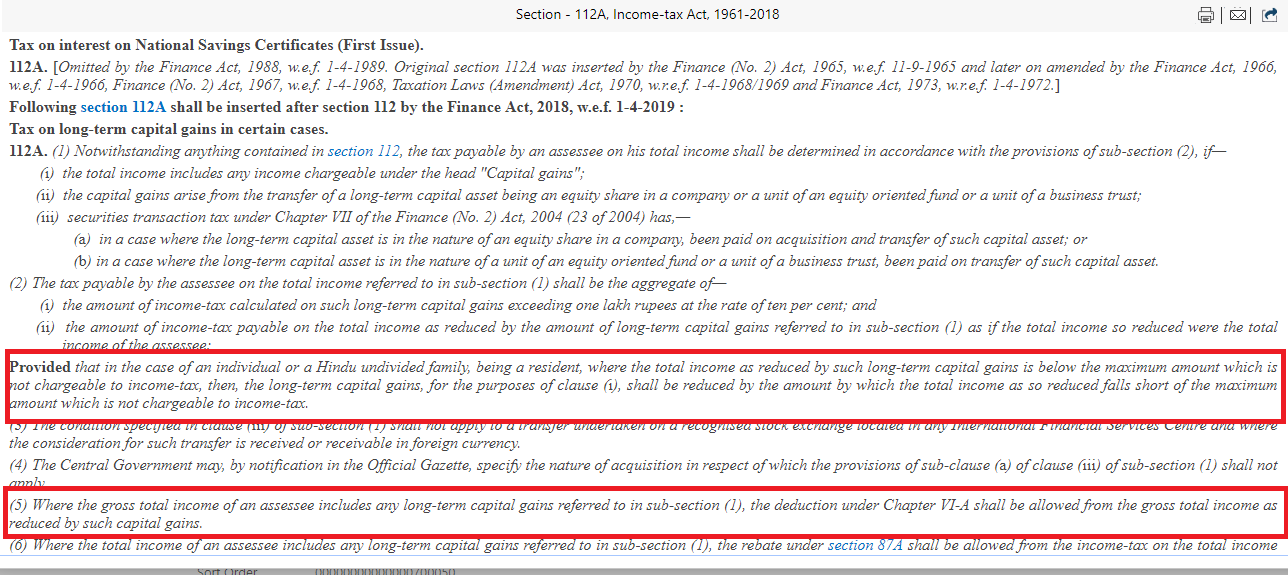 Section 112 of Income tax act