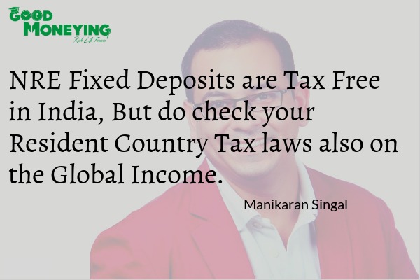 NRE Fixed deposits taxation