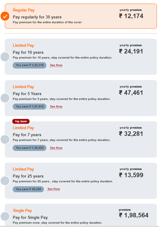 icici iprotect premium payment options