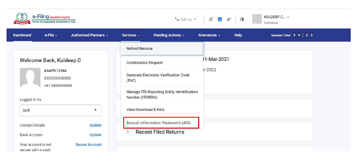 New Annual Information System step 2