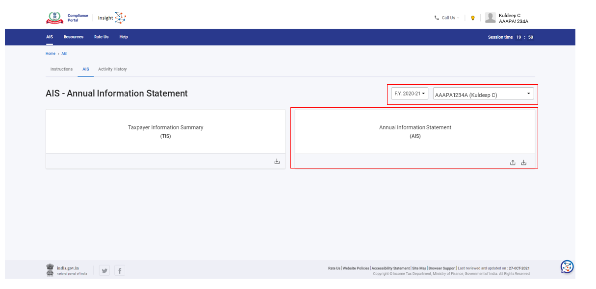 New Annual Information System step 4